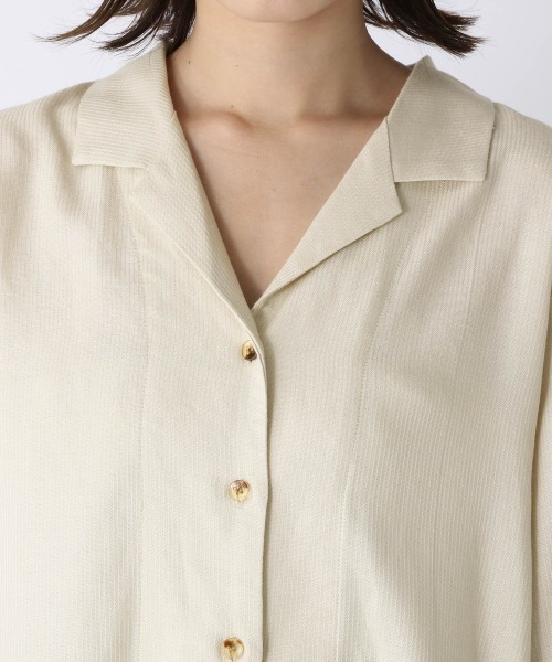 JEANASIS（ジーナシス）の「アソートカイキンシャツSS/957935（シャツ/ブラウス・レディース・オフホワイト/ブラック系その他/パープル系その他/グリーン・FREE）」の17枚目の写真