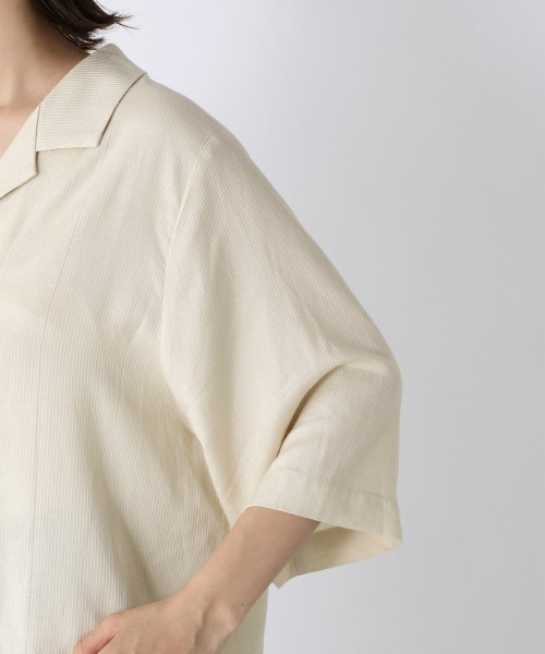 JEANASIS（ジーナシス）の「アソートカイキンシャツSS/957935（シャツ/ブラウス・レディース・オフホワイト/ブラック系その他/パープル系その他/グリーン・FREE）」の18枚目の写真