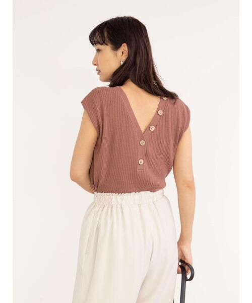 Sugar spoon(シュガースプーン)の「・SUGAR SPOON 2wayフレンチコットンニット*(ニット/セーター・レディース・ライトカーキ/ブラウン/ブラック/チャコールグレー/モカ/アイボリー・FREE)」の20枚目の写真