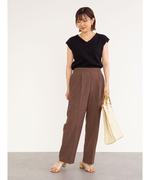 Sugar spoon(シュガースプーン)の「・SUGAR SPOON 2wayフレンチコットンニット*(ニット/セーター・レディース・ライトカーキ/ブラウン/ブラック/チャコールグレー/モカ/アイボリー・FREE)」の9枚目の写真