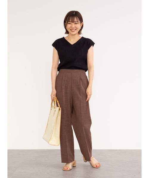 Sugar spoon(シュガースプーン)の「・SUGAR SPOON 2wayフレンチコットンニット*(ニット/セーター・レディース・ライトカーキ/ブラウン/ブラック/チャコールグレー/モカ/アイボリー・FREE)」の10枚目の写真