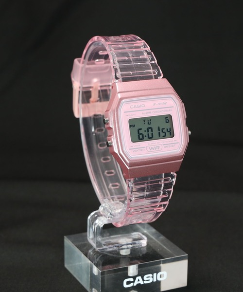 CASIO(カシオ)の「CASIO Collection / F-91WS-4JH(デジタル腕時計・メンズ・ピンク・FREE)」の4枚目の写真