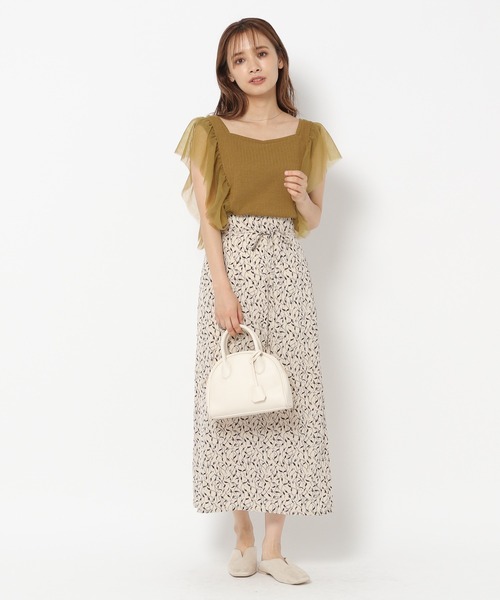 mysty woman（ミスティウーマン）の「サイドチュール2WAYプルオーバー 218379（Tシャツ/カットソー・レディース・ブラック/アイボリー/イエロー系その他・FREE）」の6枚目の写真