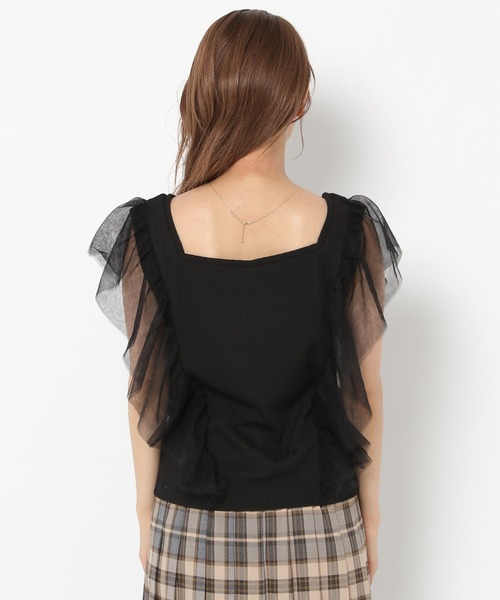 mysty woman（ミスティウーマン）の「サイドチュール2WAYプルオーバー 218379（Tシャツ/カットソー・レディース・ブラック/アイボリー/イエロー系その他・FREE）」の9枚目の写真