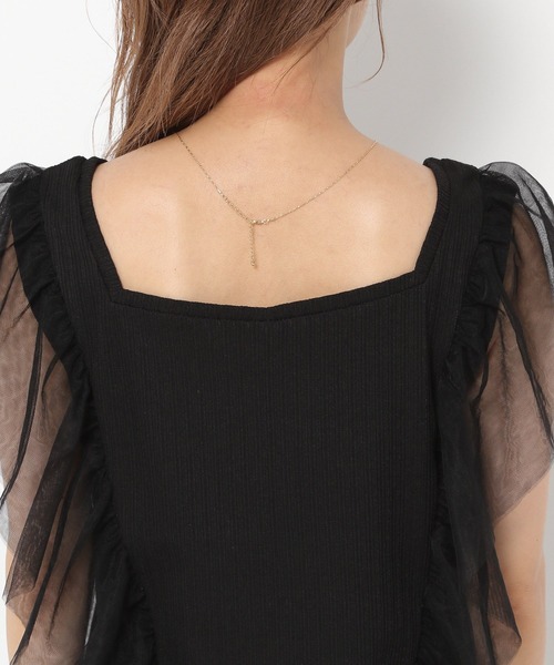 mysty woman（ミスティウーマン）の「サイドチュール2WAYプルオーバー 218379（Tシャツ/カットソー・レディース・ブラック/アイボリー/イエロー系その他・FREE）」の13枚目の写真