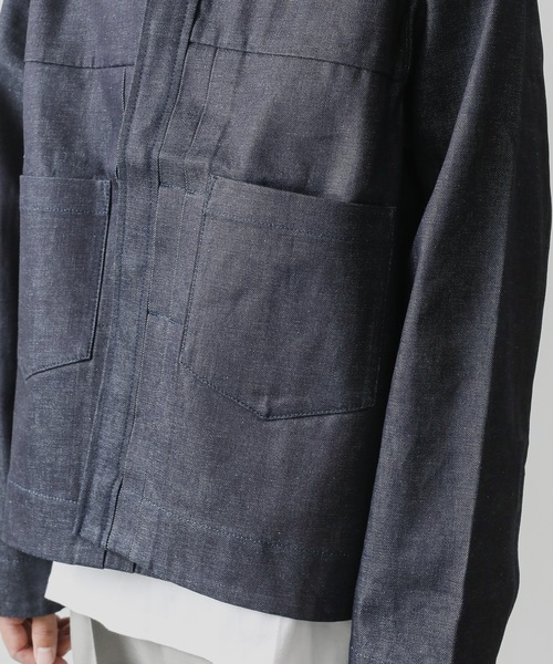 KAZUYUKI KUMAGAI ATTACHMENT（カズユキクマガイアタッチメント）の「11oz DENIM DENIM JACKET（デニムジャケット・メンズ・ネイビー/ブラック・2/1/3）」の18枚目の写真