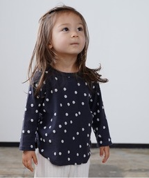 ポコポコドットジャガード 長袖 Tシャツ