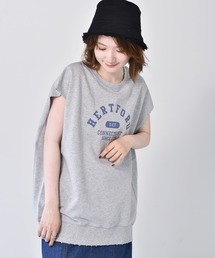 RETRO GIRL | カレッジロゴウラケノースリ(Tシャツ/カットソー)