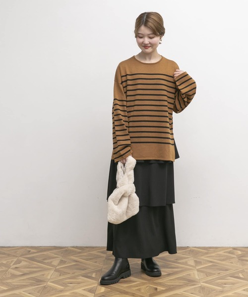 UR Lab.（アーバンリサーチラボ）の「ティアードスカート（スカート・レディース・ブラック/オフホワイト/グリーン・FREE）」の6枚目の写真