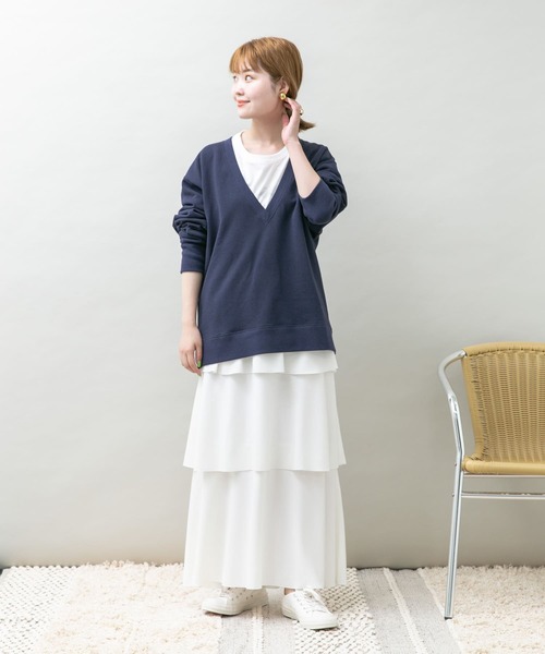 UR Lab.（アーバンリサーチラボ）の「ティアードスカート（スカート・レディース・ブラック/オフホワイト/グリーン・FREE）」の15枚目の写真