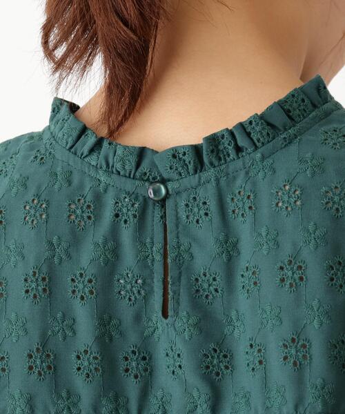 Cutie Blonde(キューティーブロンド)の「◆【S-L】刺繍ブラウス(シャツ/ブラウス・レディース・オフホワイト/ブラック/モスグリーン・01/02/03)」の12枚目の写真