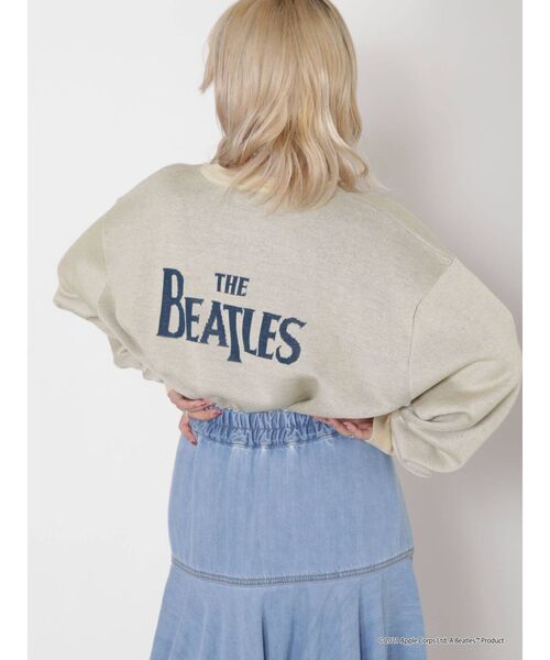 The Beatles(ザビートルズ)の「【コラボ】THE BEATLES ジャカードニット(ニット/セーター・レディース・ブラック/レッド/アイボリー・MEDIUM)」の2枚目の写真