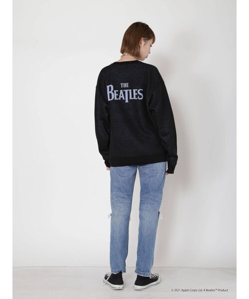 The Beatles(ザビートルズ)の「【コラボ】THE BEATLES ジャカードニット(ニット/セーター・レディース・ブラック/レッド/アイボリー・MEDIUM)」の15枚目の写真