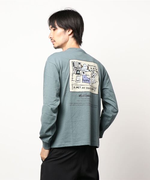 Mark Gonzales（マーク・ゴンザレス）の「【MARK GONZALES】アートグラフィックロンＴ（Tシャツ/カットソー・メンズ・ホワイト/ブラック/グレー/オフホワイト/ブルー/グリーン・S/M/L/XL）」の12枚目の写真
