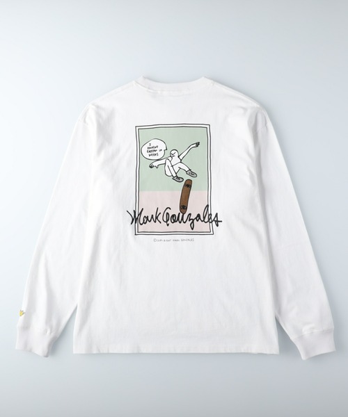 Mark Gonzales（マーク・ゴンザレス）の「【MARK GONZALES】アートグラフィックロンＴ（Tシャツ/カットソー・メンズ・ホワイト/ブラック/グレー/オフホワイト/ブルー/グリーン・S/M/L/XL）」の17枚目の写真