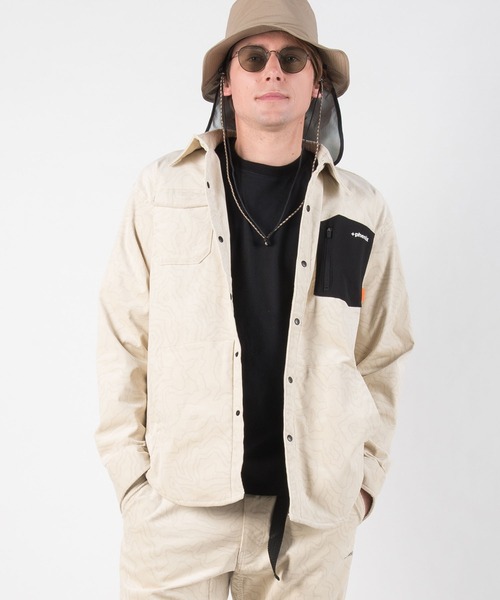 +phenix（プラスフェニックス）の「+phenix（プラスフェニックス）Stretch Corduroy Shirt（シャツ/ブラウス・メンズ・ブラック/オフホワイト/カーキ・S/M/L/XL/XXL）」の2枚目の写真