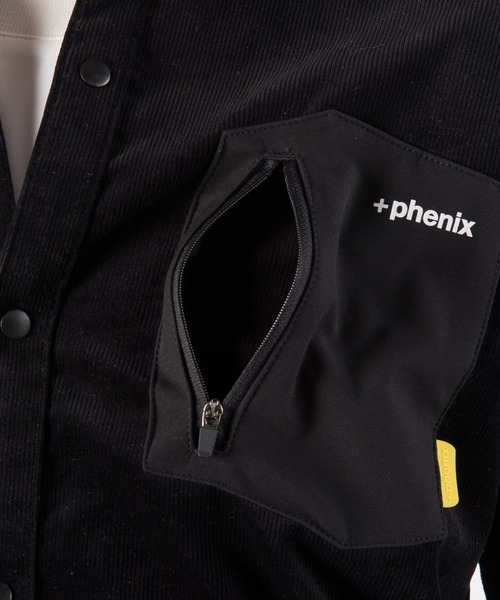 +phenix（プラスフェニックス）の「+phenix（プラスフェニックス）Stretch Corduroy Shirt（シャツ/ブラウス・メンズ・ブラック/オフホワイト/カーキ・S/M/L/XL/XXL）」の4枚目の写真