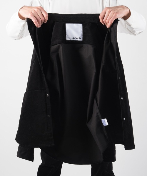 +phenix（プラスフェニックス）の「+phenix（プラスフェニックス）Stretch Corduroy Shirt（シャツ/ブラウス・メンズ・ブラック/オフホワイト/カーキ・S/M/L/XL/XXL）」の18枚目の写真