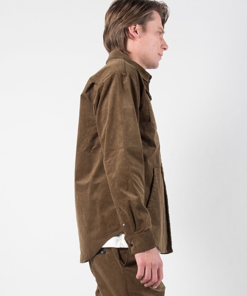 +phenix（プラスフェニックス）の「+phenix（プラスフェニックス）Stretch Corduroy Shirt（シャツ/ブラウス・メンズ・ブラック/オフホワイト/カーキ・S/M/L/XL/XXL）」の19枚目の写真
