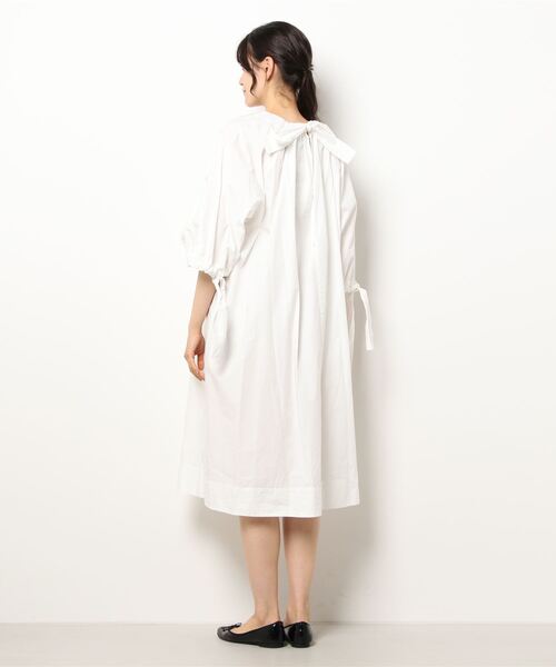 ERIKA CAVALLINI（エリカカヴァリー二）の「Curensology(カレンソロジー)/【ERIKA CAVALLINI / エリカ カヴァリーイニ】  コットンワンピース（ワンピース・レディース・ホワイト・FREE）」の3枚目の写真