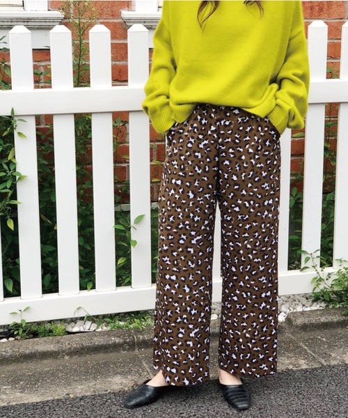 Banner Barrett（バナーバレット）の「オリジナルレオパードパンツ（その他パンツ・レディース・ブラウン/ライトピンク・38）」の6枚目の写真