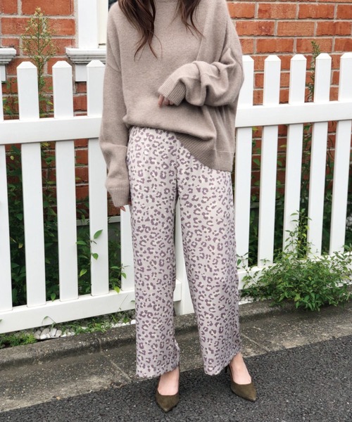 Banner Barrett（バナーバレット）の「オリジナルレオパードパンツ（その他パンツ・レディース・ブラウン/ライトピンク・38）」の10枚目の写真