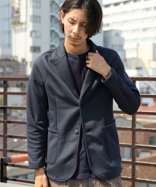 ８(eight)（エイト）の「ポンチテーラード（テーラードジャケット・メンズ・ネイビー/チャコールグレー/ブラック・X-LARGE/MEDIUM/LARGE）」の3枚目の写真