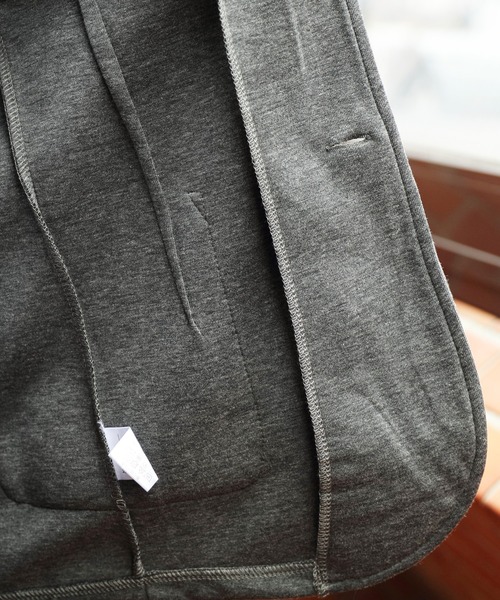 ８(eight)（エイト）の「ポンチテーラード（テーラードジャケット・メンズ・ネイビー/チャコールグレー/ブラック・X-LARGE/MEDIUM/LARGE）」の12枚目の写真