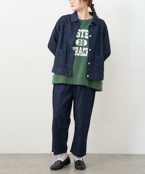 PUAL CE CIN（ピュアルセシン）の「【Du noir】JAPAN MADE デニムバルーンパンツ（デニムパンツ・レディース・ブラック/インディゴブルー・FREE）」の6枚目の写真