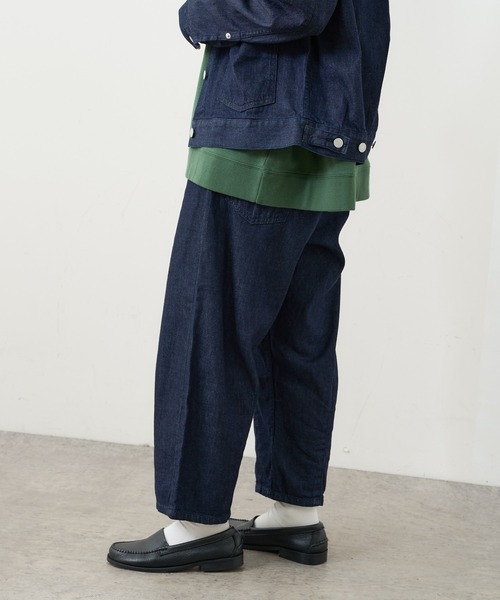 PUAL CE CIN（ピュアルセシン）の「【Du noir】JAPAN MADE デニムバルーンパンツ（デニムパンツ・レディース・ブラック/インディゴブルー・FREE）」の4枚目の写真