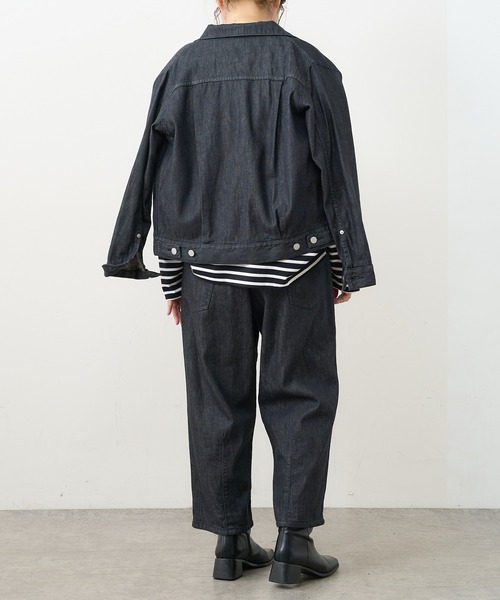 PUAL CE CIN（ピュアルセシン）の「【Du noir】JAPAN MADE デニムバルーンパンツ（デニムパンツ・レディース・ブラック/インディゴブルー・FREE）」の14枚目の写真