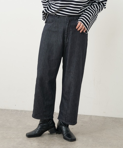 PUAL CE CIN（ピュアルセシン）の「【Du noir】JAPAN MADE デニムバルーンパンツ（デニムパンツ・レディース・ブラック/インディゴブルー・FREE）」の9枚目の写真