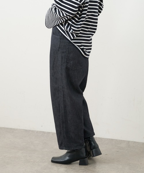 PUAL CE CIN（ピュアルセシン）の「【Du noir】JAPAN MADE デニムバルーンパンツ（デニムパンツ・レディース・ブラック/インディゴブルー・FREE）」の10枚目の写真