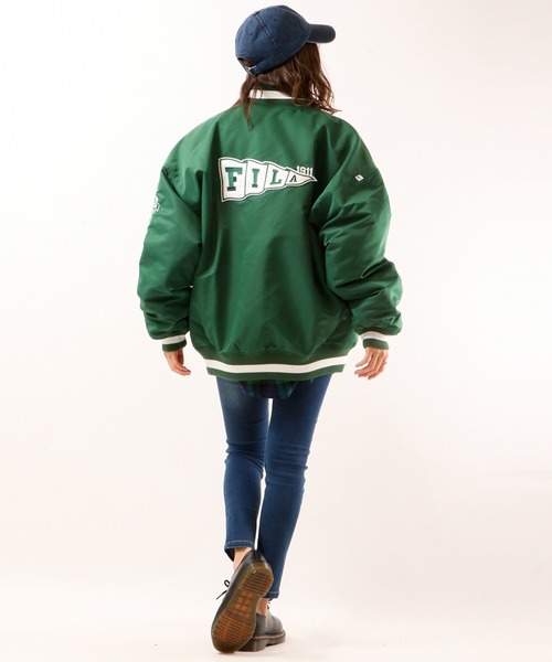 FILA（フィラ）の「【FILA】ナイロン オーバーシルエット スタジャン