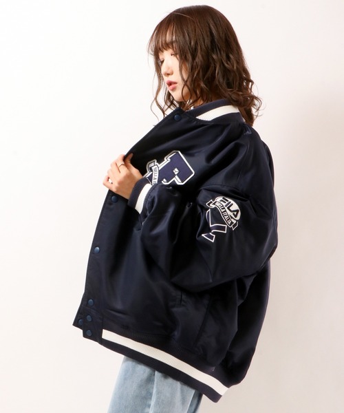 FILA（フィラ）の「【FILA】ナイロン オーバーシルエット スタジャン