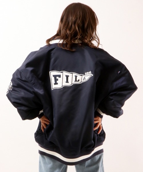FILA（フィラ）の「【FILA】ナイロン オーバーシルエット スタジャン