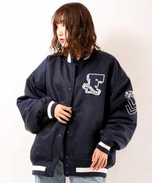 FILA（フィラ）の「【FILA】ナイロン オーバーシルエット スタジャン