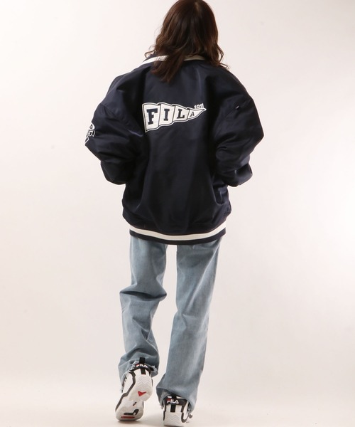 FILA（フィラ）の「【FILA】ナイロン オーバーシルエット スタジャン