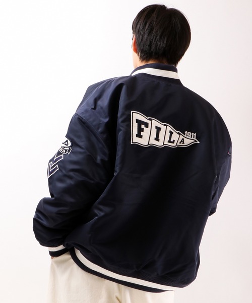 FILA（フィラ）の「【FILA】ナイロン オーバーシルエット スタジャン
