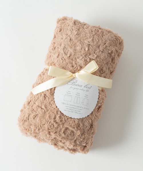 Rewde（ルゥデ）の「3wayブランケット（1R18-FUKU01）（ストール/ショール・レディース・ベージュ/モカ・FREE）」の2枚目の写真