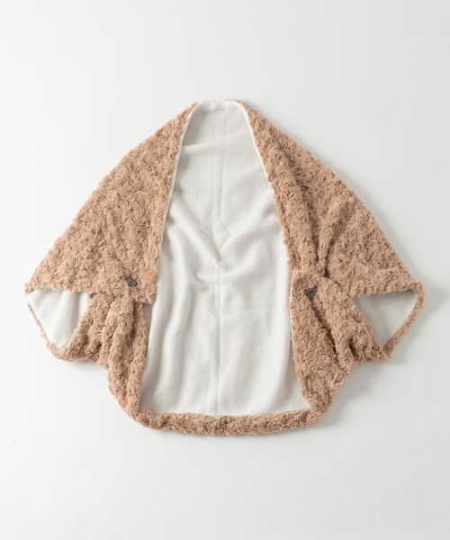 Rewde（ルゥデ）の「3wayブランケット（1R18-FUKU01）（ストール/ショール・レディース・ベージュ/モカ・FREE）」の12枚目の写真