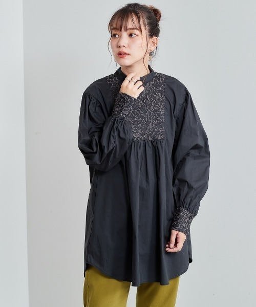 ビンテージ ブラウス シャツ ICB ブラウス シャツ 「洗える」ヴィンテージスパンブロード