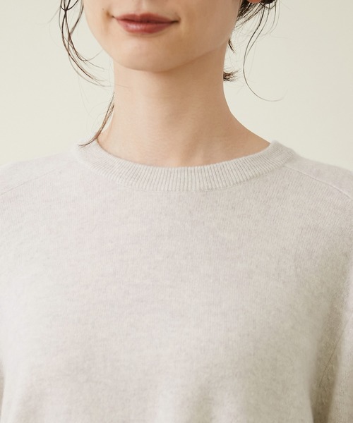 ROPE'(ロペ)の「【シリーズ】カシミアブレンドクルーネックニット(ニット/セーター・レディース・ライトグレー/キナリ/ダークブラウン/ピンク系その他2・38)」の18枚目の写真