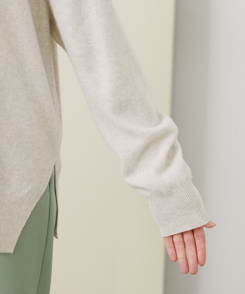 ROPE'(ロペ)の「【シリーズ】カシミアブレンドクルーネックニット(ニット/セーター・レディース・ライトグレー/キナリ/ダークブラウン/ピンク系その他2・38)」の19枚目の写真