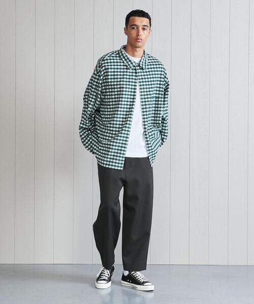 H BEAUTY&YOUTH UNITED ARROWS(エイチビューティーアンドユースユナイテッドアローズ)の「<H>WORSTED WIDE 8.5 LENGTH PANTS/パンツ(その他パンツ・メンズ・ダークグレー/ブラック・S/M/L)」の9枚目の写真