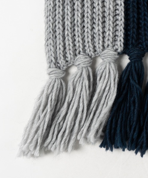 Fil Daraignee(フィルダレニエ)の「Fil Daraignee/big knit by color(ストール/ショール・レディース・ベージュ/ネイビー・FREE)」の8枚目の写真