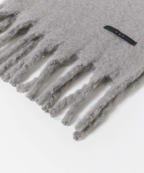 KBF(ケイビーエフ)の「BIGフリンジストール(ストール/ショール・レディース・ベージュ/アイボリー/グレー・ONE)」の10枚目の写真