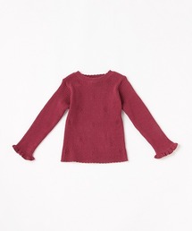 petit main | 【リンク】花柄編みテレコニット(ニット/セーター)