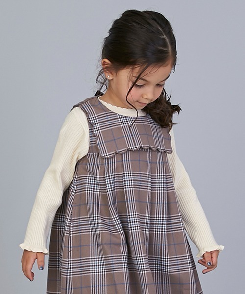 petit main（プティマイン）の「【リンク】花柄編みテレコニット（ニット/セーター・キッズ・オフホワイト/レッド/ライトブルー・80ｃｍ/110cm/120cm/90cm/100cm/130cm）」の14枚目の写真