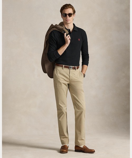 POLO RALPH LAUREN（ポロ ラルフ ローレン）の「カスタム スリム フィット メッシュ ポロシャツ（ポロシャツ・メンズ・ブラック系1・XL/XS/XXL/L/M/S）」の3枚目の写真